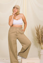 Load image into Gallery viewer, Curvy Paperbag Wide Leg Pants {stonewashed black}