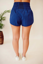 Load image into Gallery viewer, High Smocked Running Shorts {navy}