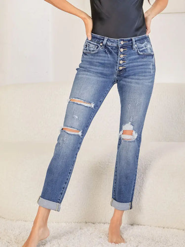 Lucy Kancan Denim Girlfriend Jeans