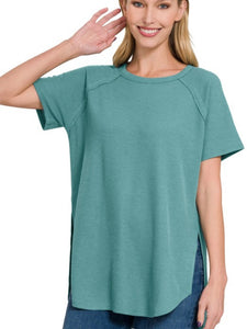 Easy Tee {teal-reg and curvy sizes}
